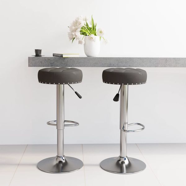 vidaXL Barhocker 2 Stk. Schwarz Stoff 332977