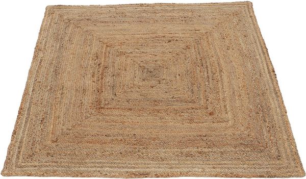 carpetfine Teppich Nele Juteteppich Naturfaser, rechteckig, Höhe: 6 mm, geflochtener Wendeteppich aus 100% Jute, quadratisch und als Läufer