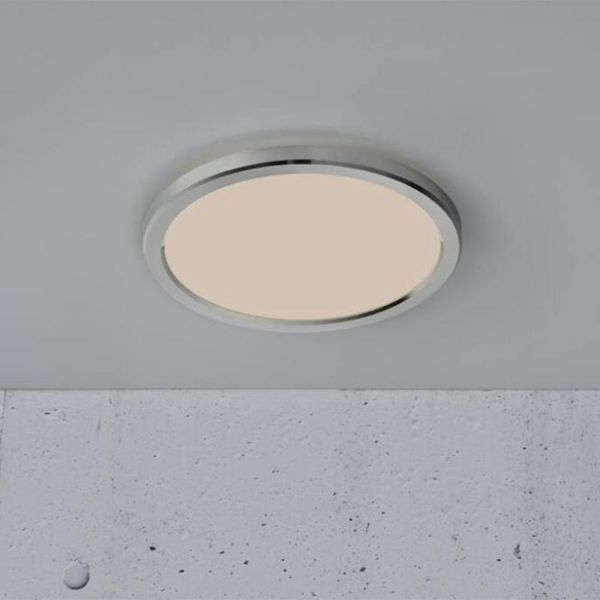LED Deckenlampe chrom Nordlux Oja 29 IP54 1600lm 3000/4000K Stepdimmer