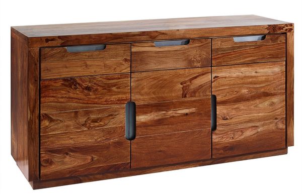 Sideboard Sheesham 150x45x75 walnuss lackiert DUKE #127