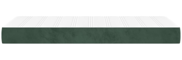 vidaXL Taschenfederkernmatratze für Kinder Dunkelgrün 80x160 cm Samt 4016549 Bild 3