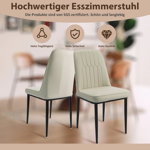 Durrafy Esszimmerstuhl Set 2/4/6 Küchenstuhl Esszimmerstuhl,Polsterstuhl,Wohnzimmerstuhl (6 St), Erhältlich in 2st 4st 6st in zwei Farben.