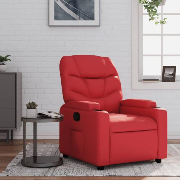 vidaXL Relaxsessel Rot Kunstleder 372470