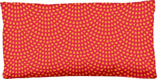 hip Kissenbezug Yuki, (1 Stück), Baumwolle, Mako-Satin, 40x80, 1 Stück, Reißverschluss, Yuki, Orange
