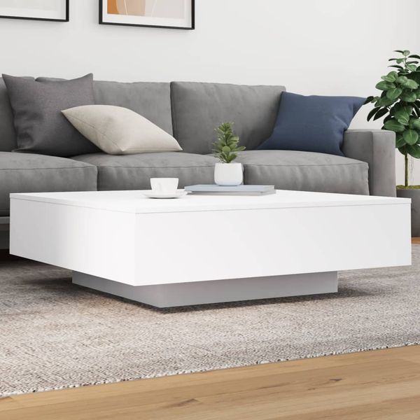vidaXL Couchtisch Weiß 100x100x31 cm Holzwerkstoff 836595