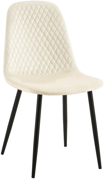 CLP Stuhl Giverny mit Ziernähten,creme Samt