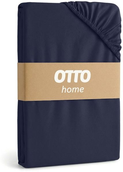 OTTO home Spannbettlaken PHYSALIS in BASIC und PREMIUM Qualität, 100% Baumwolle, Jersey (160 g/m), Gummizug: rundum, (2 Stück), für Matratzen bis 18 cm Höhe, Bettlaken, Spannbetttuch, pflegeleicht