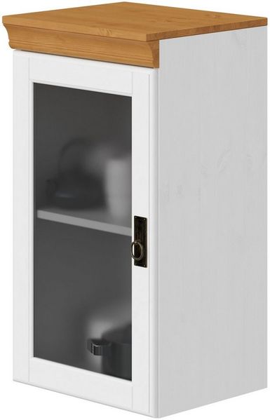 OTTO home Hängeschrank Rügen Breite 40 cm, FSC® zertifiziertes Massivholz, Tür mit Glaseinsatz