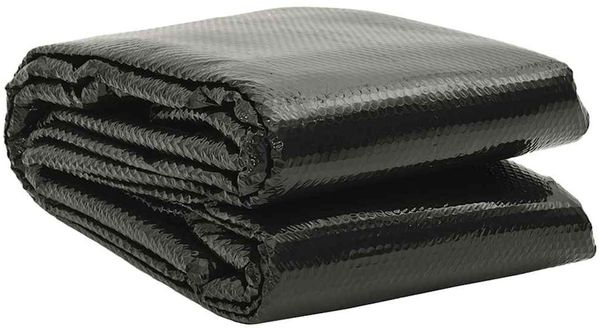 vidaXL Poolabdeckung Schwarz 400×200 cm PE 92167