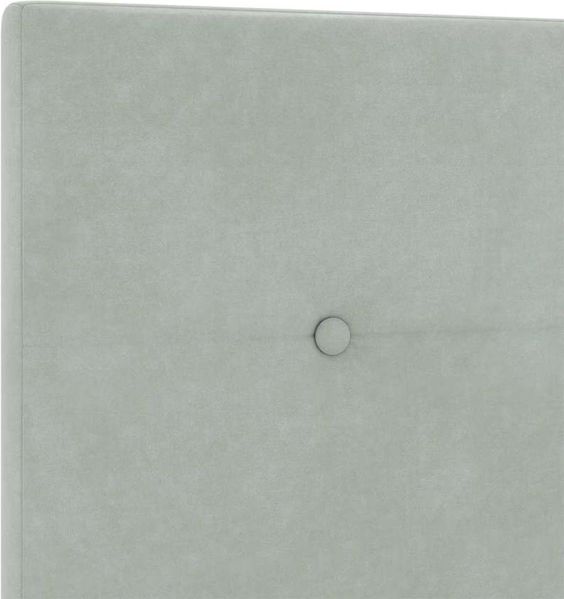 vidaXL Boxspringbett mit Kopfteil Hellgrau 140 x 200 cm Samt 3344945 Bild 10