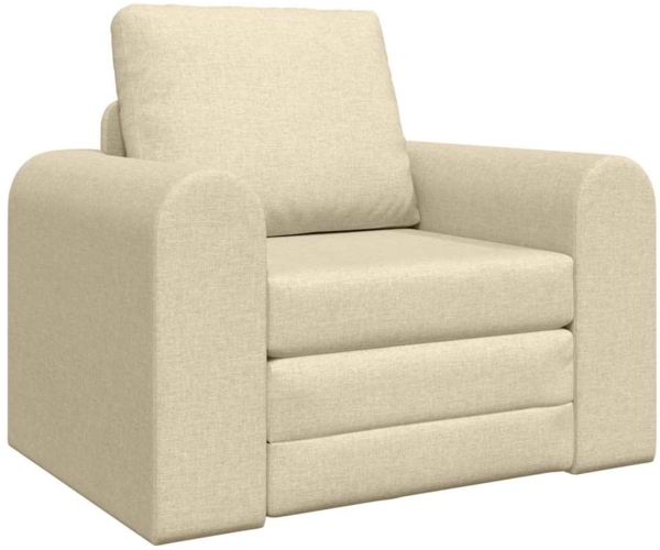 vidaXL Schlafsofa Creme 98 x 71 x 83 cm Stoff 4106661
