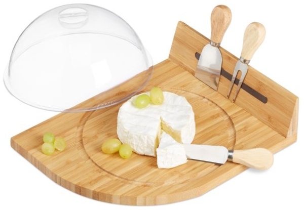Käseglocke mit Brett & Besteck 10026122