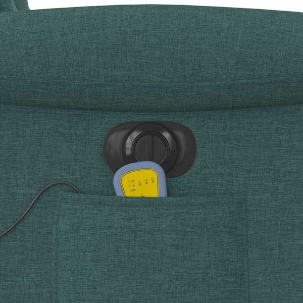 vidaXL Massagesessel Elektrisch Dunkelgrün Stoff 3303250 Bild 12