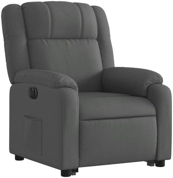 vidaXL Relaxsessel mit Aufstehhilfe Elektrisch Dunkelgrau Stoff 3205227 Bild 4