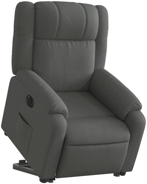 vidaXL Relaxsessel mit Aufstehhilfe Elektrisch Dunkelgrau Stoff 3205227 Bild 3
