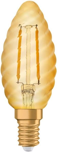 OSRAM LED Vintage Edition 1906, Sockel: E14, Nicht Dimmbar, Warmweiß, Filament Gold