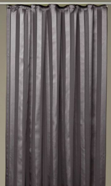 Dekoschal Gardine Vorhang Streifen halbtransparent Auswahl: Universalband 140x 175cm anthrazit - dunkelgrau