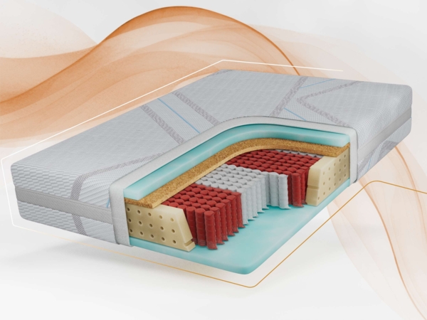 Multipocketmatratze mit Kokos, HR-Schaum & stabiler Körperunterstützung – atmungsaktiv, komfortabel & langlebig – Härtegrad H3/H4 – 200 x 200 cm – CALVI – LUX