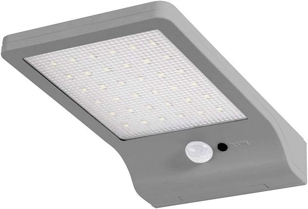 Osram LED Doorled Solar Batteriebetriebene Leuchte, fuer Aussenanwendungen, kaltweiss, integrierter Bewegungssensor SolarPanel