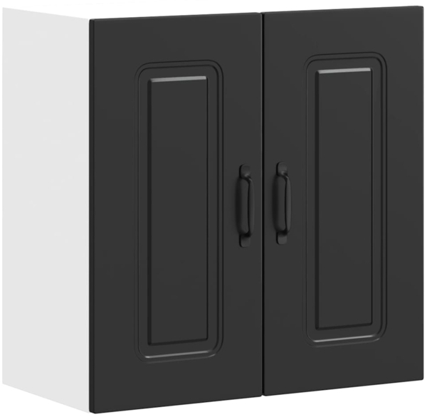 vidaXL Küchen-Hängeschrank Kalmar Schwarz Holzwerkstoff 853578