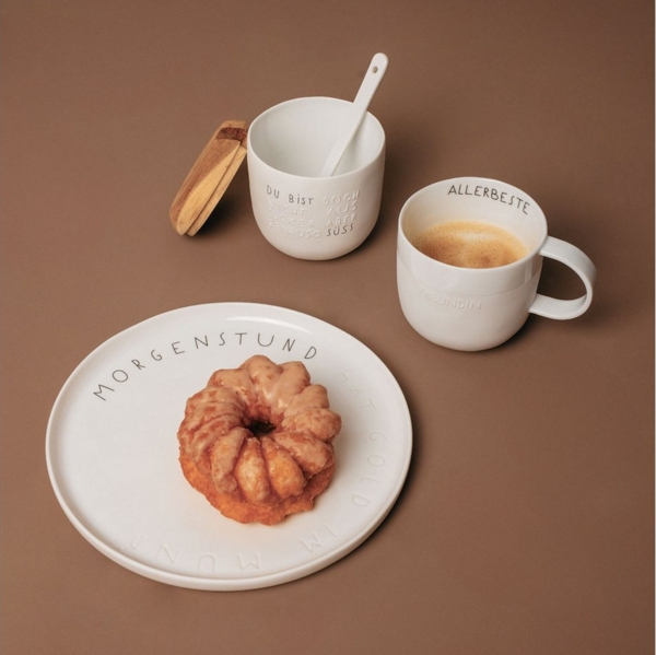 Räder Tasse räder Guten Morgen Tasse Lieblingsmensch Porzellan Weiß, Porzellan