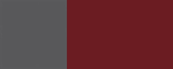 Schubladenunterschrank Rimini 60x82cm Teilauszug matt Farbe: RAL 3004 purpurrot matt / lava RI-D3M/60