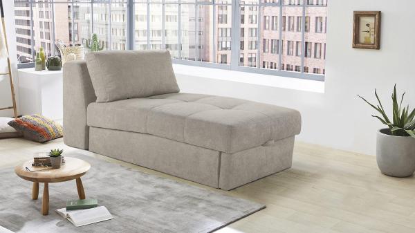 Recamiere ROBIN beige mit Federkern