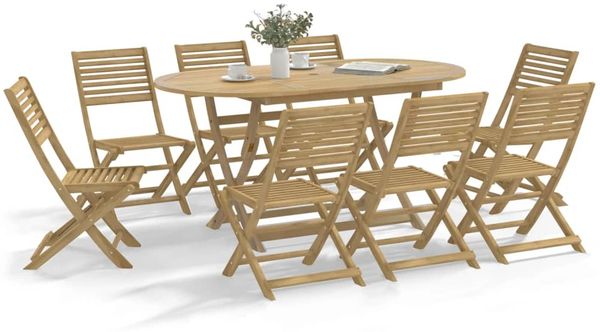 vidaXL Gartenstühle 8 Stk. Klappbar 48,5x61,5x87 cm Massivholz Akazie 3214229