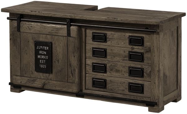 Waschbeckenunterschrank Mango 120x40x60 grau lackiert RAILWAY #277