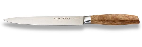 ECHTWERK Schinkenmesser Classic Edition, Filetiermesser, Edelstahl, Klingenlänge 20 cm, Griff aus Akazienholz