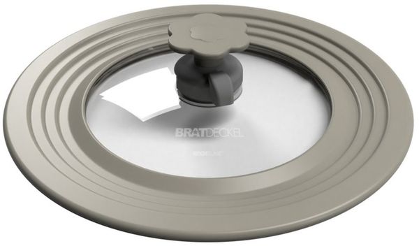 Kochblume Universaldeckel Bratdeckel L Taupe Bild 5