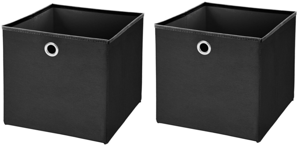 StickandShine Faltbox 2 Stück Faltboxen 28 x 28 x 28 cm faltbar ohne Deckel Stoffbox