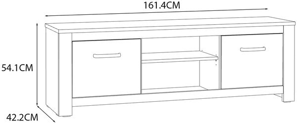 TV-Board >San Cayetano < in Mauvella Eiche / Cabezone Eiche Bild 6