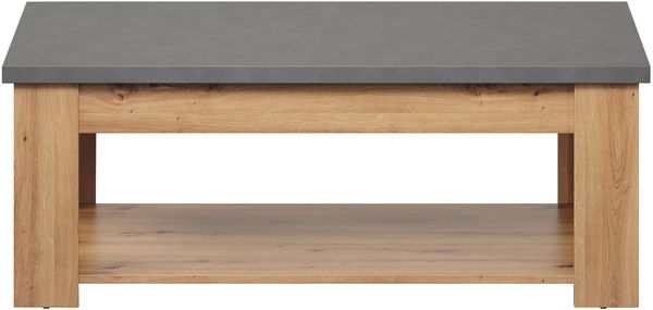 Couchtisch Franka / Follow, Grau, Schwarz, Holzfarben, 120 x 46 x 67 cm Bild 3