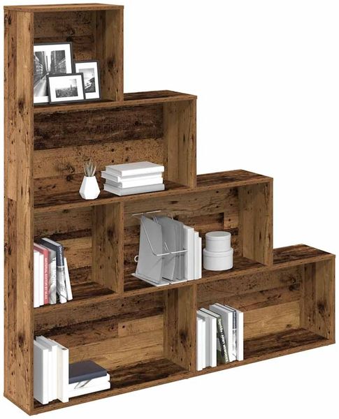 vidaXL Bücherregal Altholz-Optik 157x24x160 cm Holzwerkstoff 855888