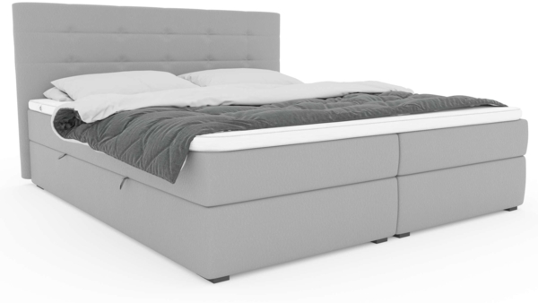 99rooms Bonvito Boxspringbett Beton Kunstleder MADRYT Taschen-Federung 160x200 cm Bild 5