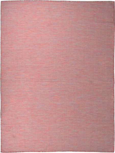 vidaXL Outdoor-Teppich Flachgewebe 120x170 cm Rot 340823