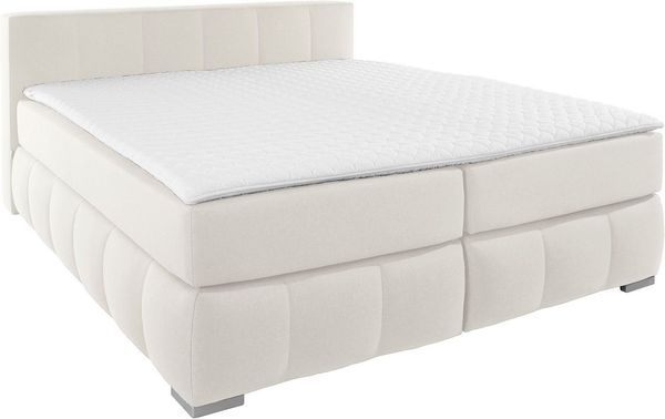 Guido Maria Kretschmer Home&Living Boxspringbett Chelles, inkl. Topper, in XXL- Überlänge 220 cm, Unterbox mit feine Wölbung