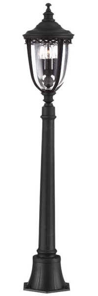 Außenleuchte, Stehleuchte, Kandelaber, Schwarz , H 118 cm