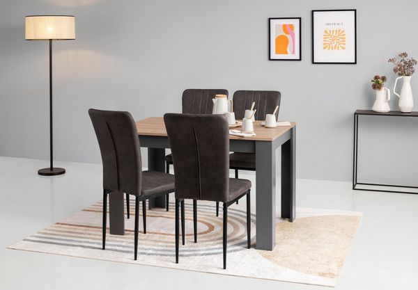 Home affaire Essgruppe Bergamo, (Set, 5-tlg), moderne 5 - teilige Essgruppe, erhältlich in vielen Größen und Farben