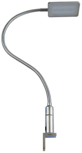 kalb Bettleuchte 4W LED Bettleuchte Leseleuchte Nachttischlampe Leselampe flexibel, 1er Set chrom, warmweiß