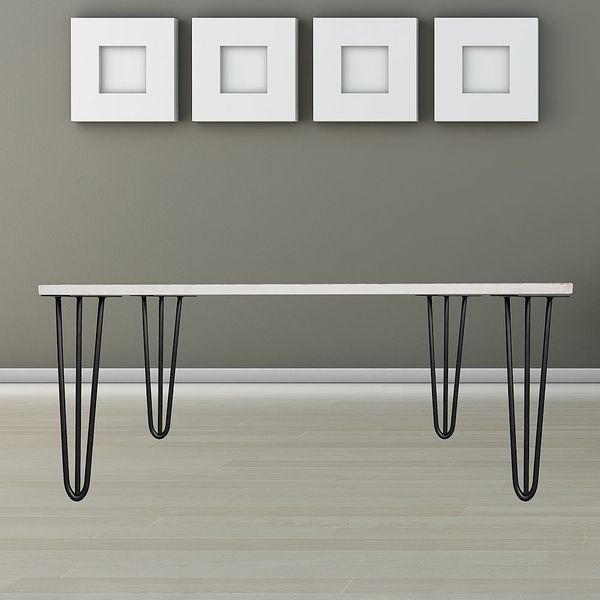 Tischbeine 4er-Set Hairpin 45 cm Haarnadelbeine Schwarz Möbelfüße Tischkufen