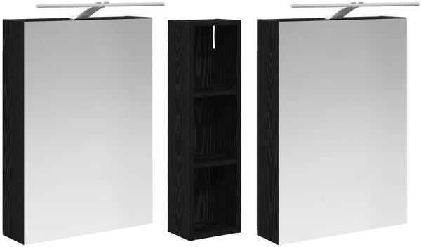 vidaXL Badezimmerschrank-Set 3 pcs 120 x 14,5 x 70 cm Holzwerkstoff 3403753 Bild 5
