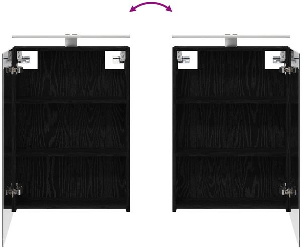 vidaXL Badezimmerschrank-Set 3 pcs 120 x 14,5 x 70 cm Holzwerkstoff 3403753 Bild 12