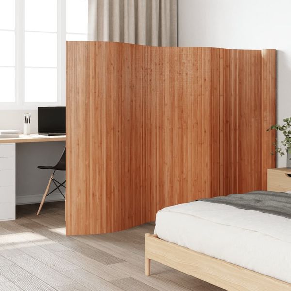 vidaXL Paravent Braun Breite 800 cm Höhe 165 cm Bambus 377013