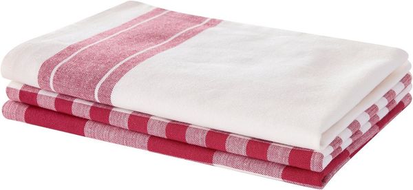 OTTO home Geschirrtuch Ravven, (Set, 3-tlg, 3er Set), 100 % Baumwolle, 70 × 50 cm, 3er-Set, Farbauswahl, Karo, Streifen