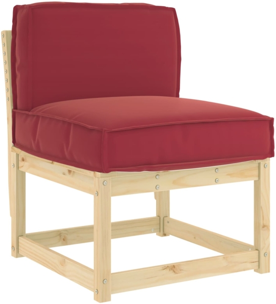 vidaXL Kissen Weinrot 60 x 40 x 12 cm Oxford-Stoff 42001484