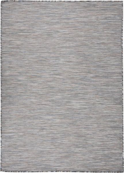 vidaXL Outdoor-Teppich Flachgewebe 200x280 cm Braun und Blau 340819