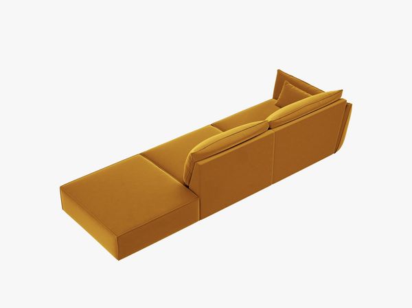 Micadoni Sofa Kaelle 4-Sitzer Rechts Samt Bluvel Gelb Bild 3