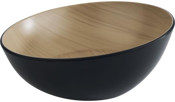 APS Frida Schale Holzoptik/schwarz, Inhalt: 1,60 Liter, ø: 250 mm